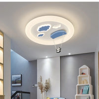 Cartoon Pilot Ceiling Lamps For Children's Room Study Bedroom LED Pendent Kids Room Boy Baby Nursery Home Decoration Chandeliers