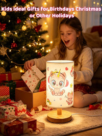 Kids Table Lamp,Cute Kitty Lamp for Bedroom Girls Decorative Bedside Lamps