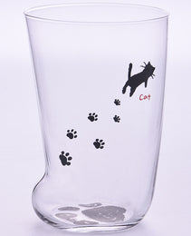 Creative Cute Cat Paws Glass Tiger Paws Mug Office Coffee Mug Tumbler Personality Breakfast Milk Porcelain Cup Gift