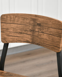3 Piece Pub Table and Chairs, Small Kitchen Table and Chairs, Square Dining Table with 2 Stools, Walnut and Black