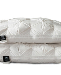 A Pair Of Feather Pillows And White Goose Single Neck Guards