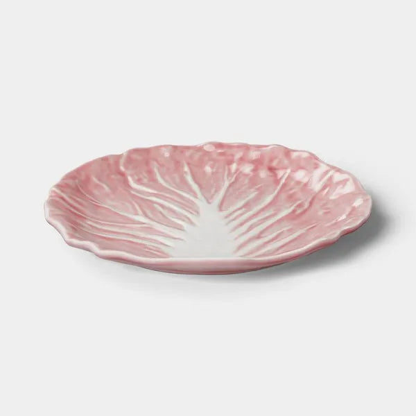 8.75" Stoneware Radicchio Salad Plate Pink