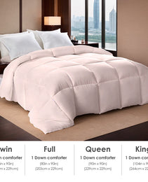Pink Oversized Plump Thick Duvet Enhanced Warmth With Skin-friendly Comfort. Perfect For Cozy Bedrooms And Luxury Hotels. Fits Single Double Beds. Machine Washable. Ideal Christmas Gift.