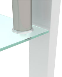 White Coffee Table, Clear Coffee Table, Modern Side Center Tables For Living Room, Living Room Furniture