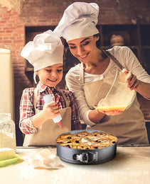 Non Stick Springform Cake Pan Leakproof 9in 10in 11in Bakeware Pan With Removable Bottom 3Pcs Per Set