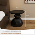  Stone Side Table Black