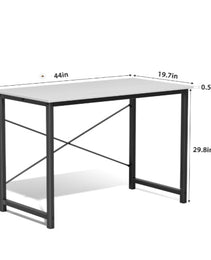 Computer Office Desk For Small Spaces, Writing Gaming Work Desk Modern Kids Study Table With Storage Bag & Headphone Hook