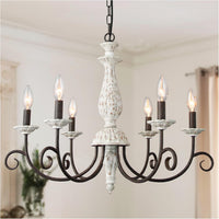 Vintage Orb Oil Rubble Black Chandelier for Dining Room