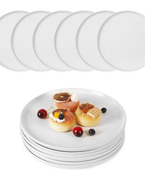 Steak Plate Creative Western Food Plate Vegetable Plate Set Of 6 For Cereal, Salad, Pasta, Soup, Dessert, Serving Dishwasher, Microwave And Oven