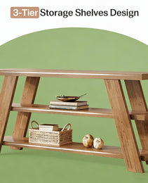 Slim Storage Side Table,3-Tier Console Table,Sofa Table