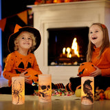 3 Pack Halloween Flameless Candle Lamp With Timer Setting Battery Operated Warm Orange Light Candles For Halloween Party Decoration - CJDS - FC