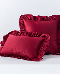Nordic Velvet Lace Throw Pillows With Upholstered Living Room Sofa