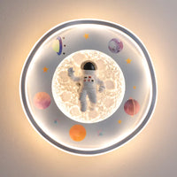 Cartoon LED Chandelier Light For Children's Room Bedroom Study Kid Baby Girl Boy Modern Moon Home Decoration Lustre Ceiling Lamp