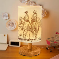 Cute Dragon Bedside Table Lamp for Bedroom with USB Port (White)