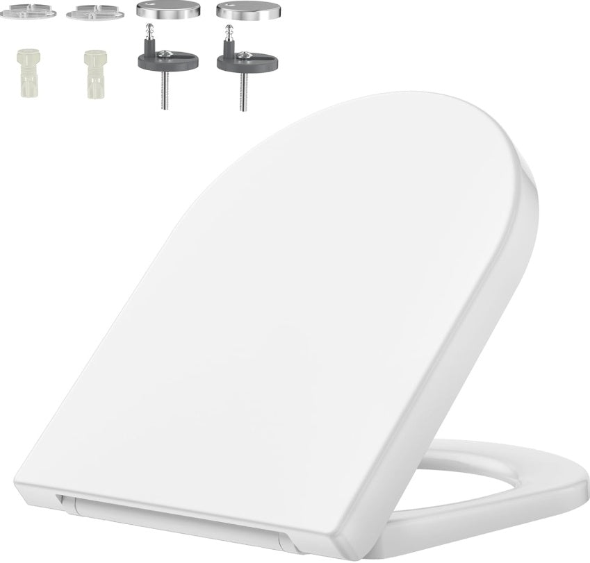 U-Shaped Toilet Seat – Ergonomic Bathroom Seat with Durable Hinges & Easy Installation