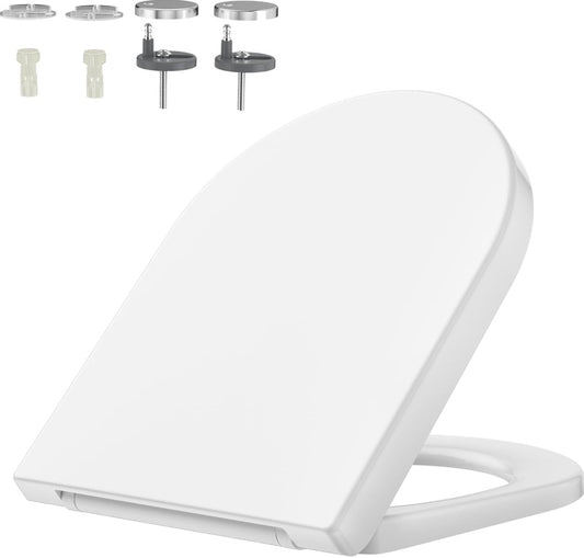 U-Shaped Toilet Seat – Ergonomic Bathroom Seat with Durable Hinges & Easy Installation