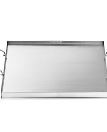 23x16 In Flat Top Griddle Stainless Steel Universal BBQ Grill Pan Cookware