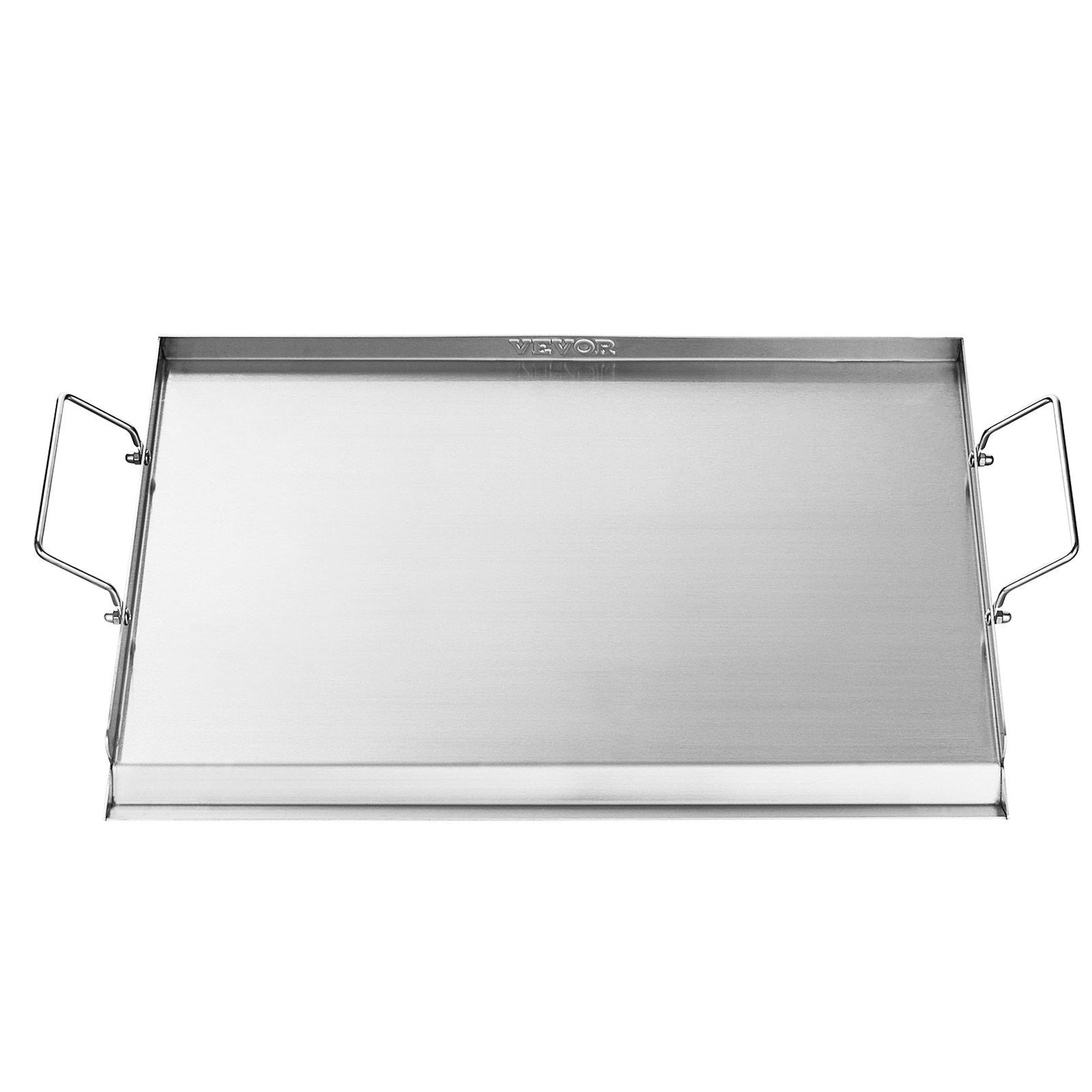23x16 In Flat Top Griddle Stainless Steel Universal BBQ Grill Pan Cookware