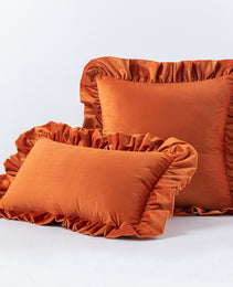 Nordic Velvet Lace Throw Pillows With Upholstered Living Room Sofa