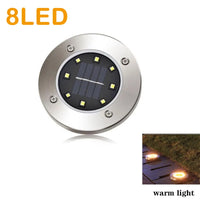 Solar Buried Ground Lights, 8/20 LED Waterproof Underground Deck Spot Outdoor Garden Pathway Driveway Landscape Decor Spotlight