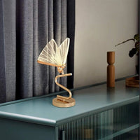 【~ New FDDT】Butterfly Decorative Lamp 6W LED Desk Lamp for Living Room Modern Floor Lamp for Bedroom EU Plug White Light