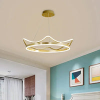 Modern Minimalist Crown Chandelier Living Room Bedroom Princess  Led Pendant Lamps Creative Children's  Lighting Decor