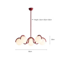Modern Creative LED Ceiling Chandelier Lamp Design Round Glass Suspension Pendant Light Home Decor Items for Living Room Bedroom
