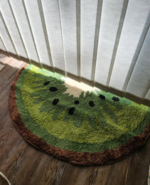 Kiwi Fruit Bath Mats Cute Bathroom Rugs, Particularly Absorbent
