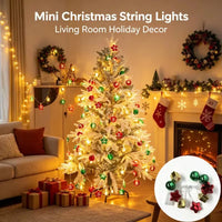 Christmas Decorative String Lights 1.5M 10LED Warm White 2AA Battery Operated LED Lights Merry Christmas Holiday Decor