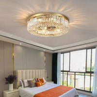 European Style Crystal Pendant Lamps for Bedroom Ceiling Modern Home Decor Ornaments Interior LightingLiving Room Lamps