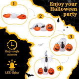 11.8 FT Halloween Inflatables Ghost Spider Pumpkin Outdoor Decorations - CJDS - FC