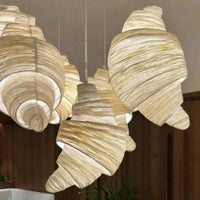 Designer Simplicity Conch Suspended Creative LED Pendant Lights Art Hand-Knitted Lamps for Restaurant Home Decoration Chandelier