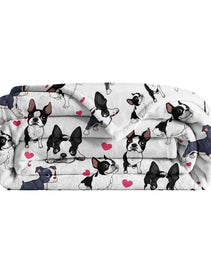 1pc Adorable Fleece Dog Blanket - Soft, Cozy, Lightweight, Warm, Flannel Throw