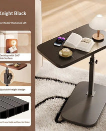 Flip-up Bedside Table Height-adjustable Side