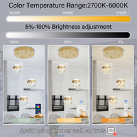 Modern Crystal Pendant Lighting Gold Globe Pendant Light Fixture, Mid Century Chandelier 3-Light Hanging Fixture for Kitchen Island,Globe Chandeliers for Dinning Room Bedroom