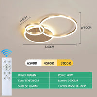 Modern LED Ceiling Chandelier Lighting For Home Living Study Room Bedroom Dimmable Ceiling Lamp Indoor Lighting Decoration Lamps