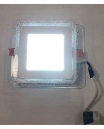 Experience the Magic of Color LED Border Downlight - Stunning Slim Panel Square 4"Design with Striking - Unleash Your Creative Glow! Blue & White Bubble