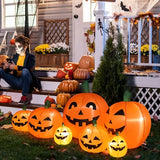 LED String Lights 7pcs Pumpkin Inflatable Halloween Decoration - CJDS - FC