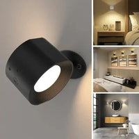 360° Rotating Rechargeable LED Wall Lamp with Remote