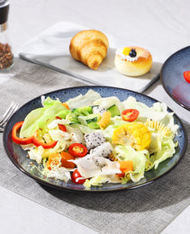 Steak Plate Creative Western Food Plate Vegetable Plate Set Of 6 For Cereal, Salad, Pasta, Soup, Dessert, Serving Dishwasher, Microwave And Oven
