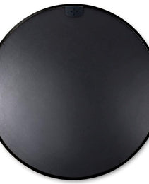 Black  16 Inches Metal Round Bathroom Mirror