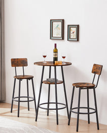 Round Bar Stools With Shelves