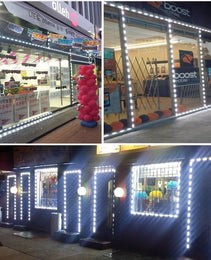 LED Waterproof Module Light, One Board With 60 Lights And 10ft White Light