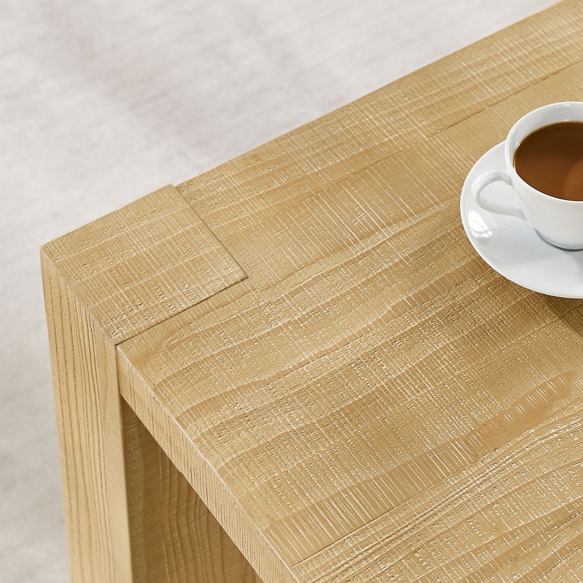 Modern Design 48 Inch Rectangular Coffee Table,2-Tier MDF Rectangle Coffee Table For Living Room,Office,Natural Color