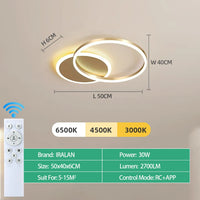 Modern LED Ceiling Chandelier Lighting For Home Living Study Room Bedroom Dimmable Ceiling Lamp Indoor Lighting Decoration Lamps