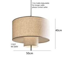 Pebble Pendant Lamp Led Multilayer Cloth Fabric Lamp Kitchen Boho Decor Rustic Lamp Hotel Bedroom Wabi Sabi Dining Table Light