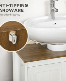 Bathroom Sink Cabinet, Freestanding Under Sink Cabinet Adjustable Shelf
