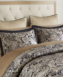 12 Piece Comforter Set With Cotton Bed Sheets Black Full