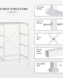 Tall Dresser Fabric Storage Tower ,Wooden Top For Kid Room, Closet, Entryway, Nursery
