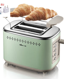 DSL-C02A1 Morning Mist Green Toaster – 730W Retro-Style 2-Slice Breakfast Station